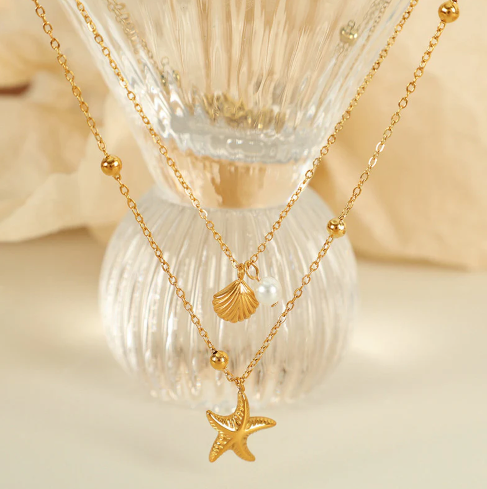 Star Themed Stacked Necklace