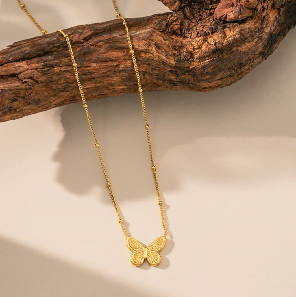 Butterfly Themed Pendant Necklace