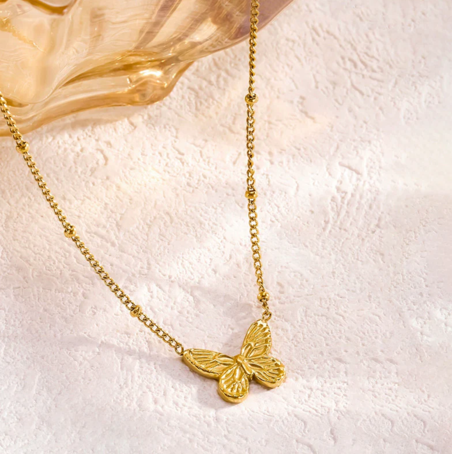 Butterfly Themed Pendant Necklace