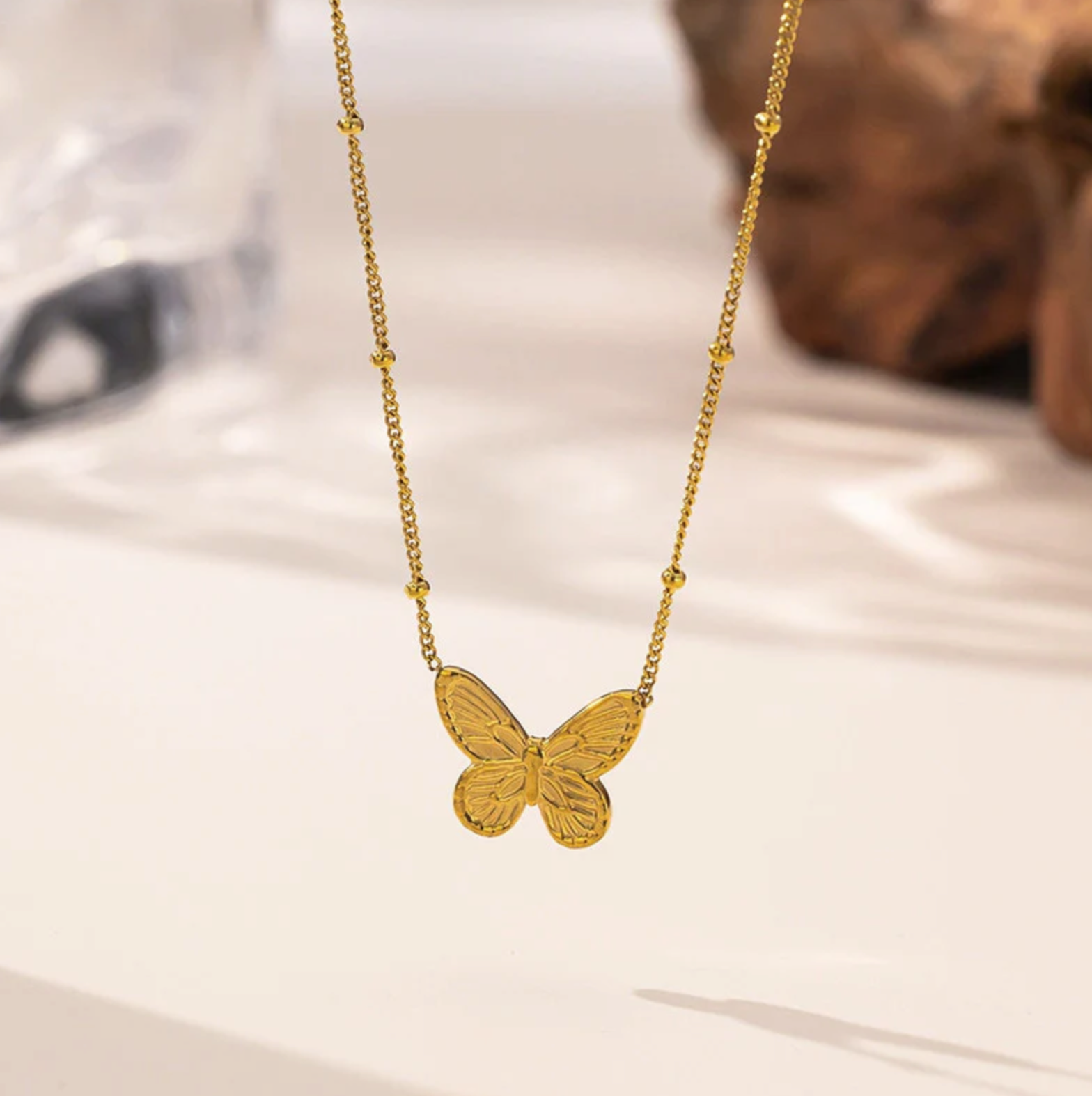 Butterfly Themed Pendant Necklace
