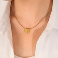 Dangling Stripes Pendant Necklace