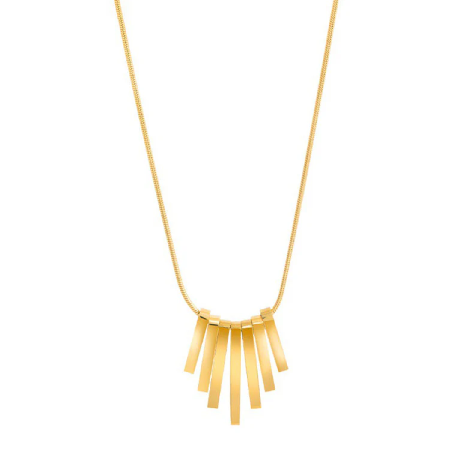 Dangling Stripes Pendant Necklace