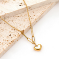 White Heart Themed Necklace