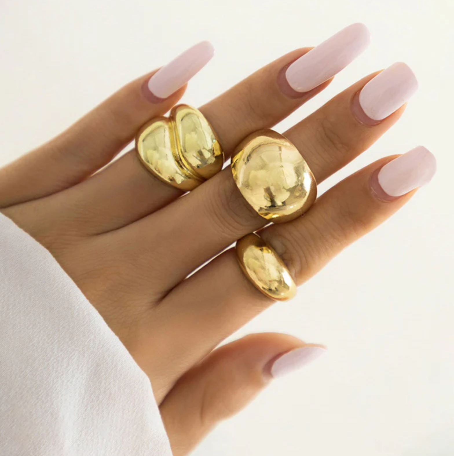 Set of 3 Stackable Finger Rings