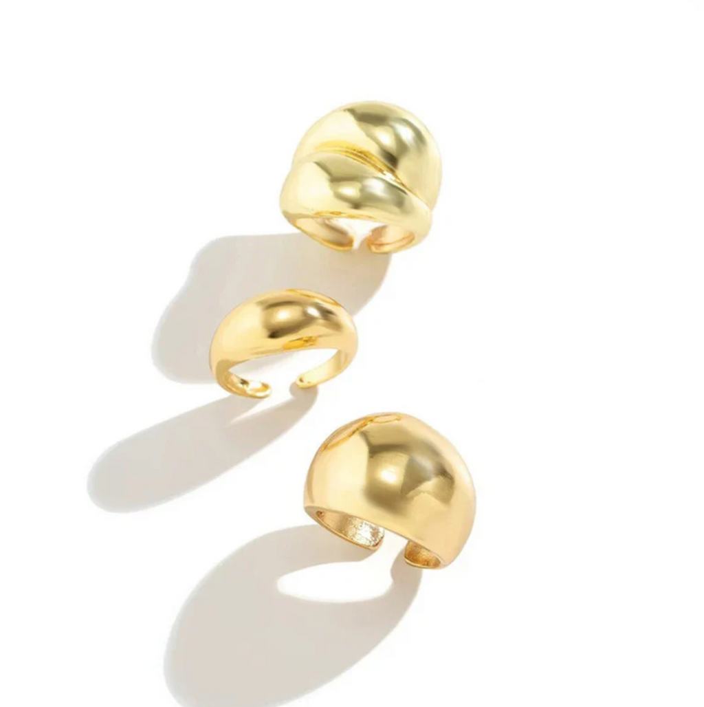 Set of 3 Stackable Finger Rings