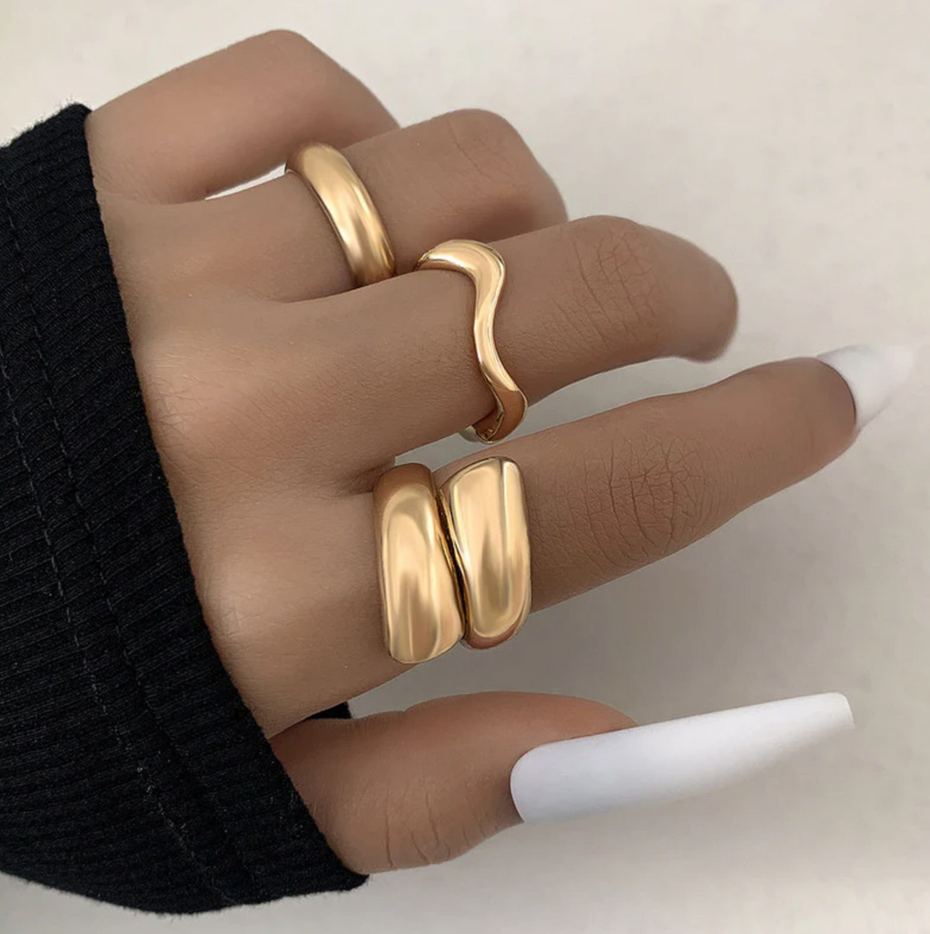 Trending Set of 3 Stackable Finger Rings