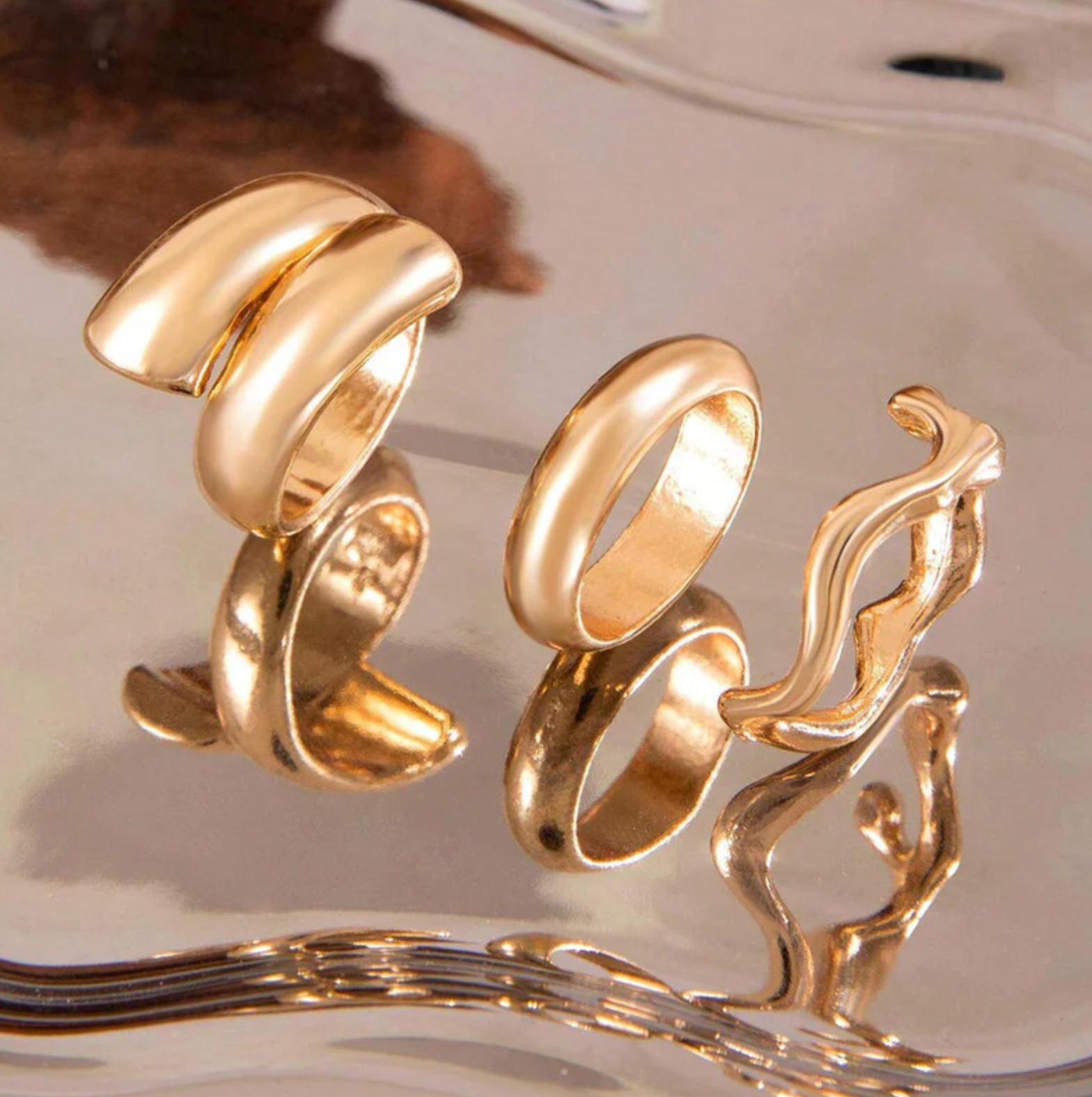 Trending Set of 3 Stackable Finger Rings