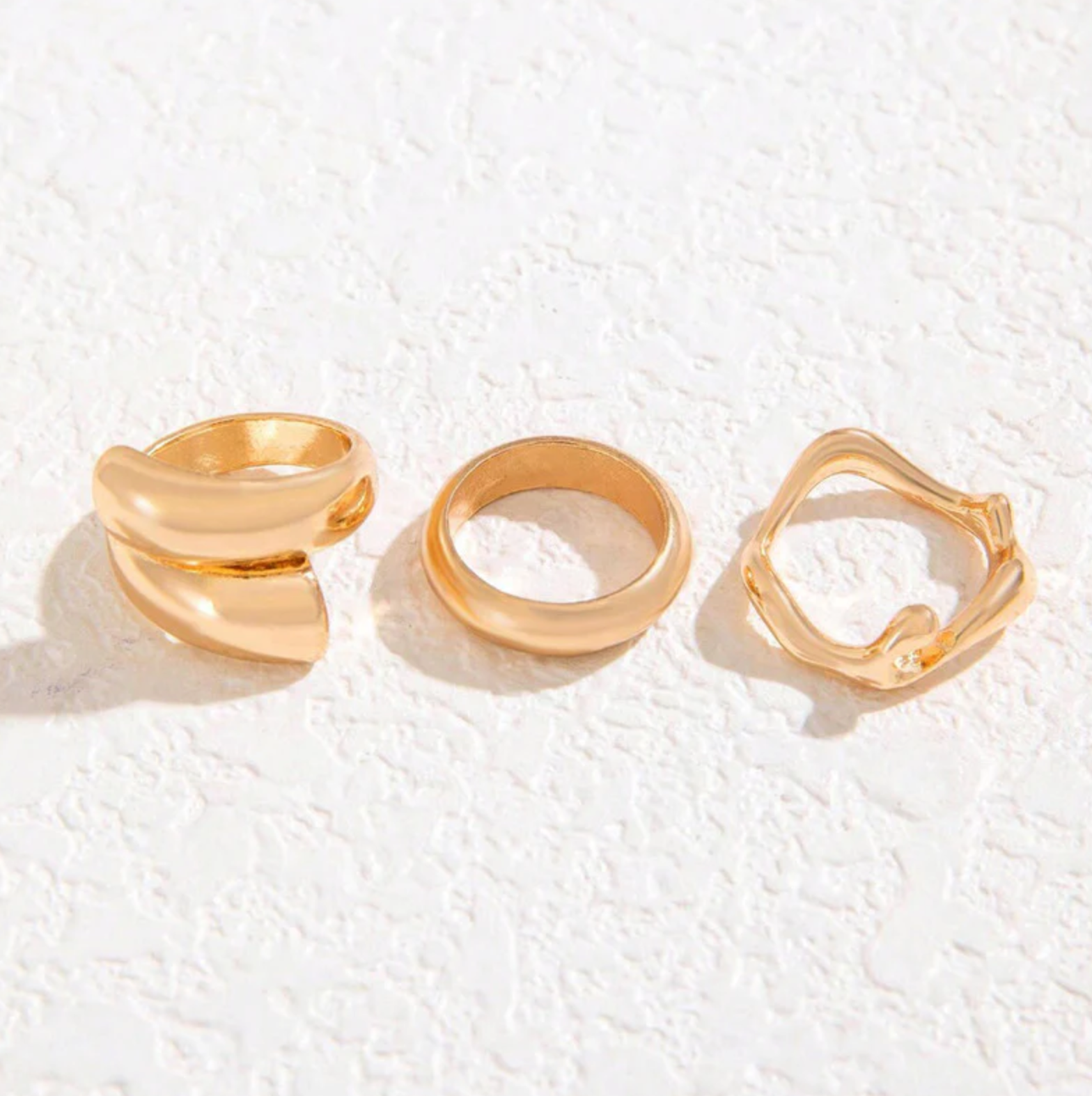 Trending Set of 3 Stackable Finger Rings
