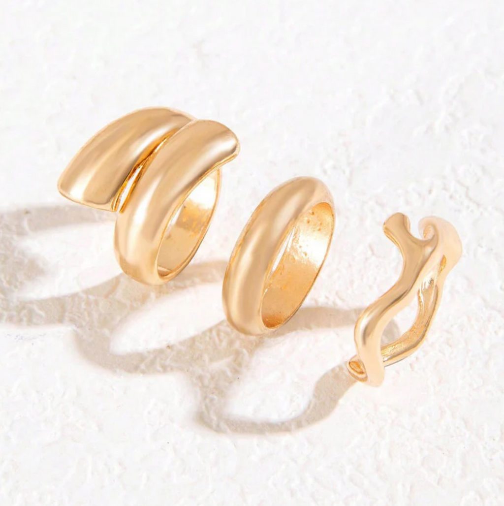 Trending Set of 3 Stackable Finger Rings