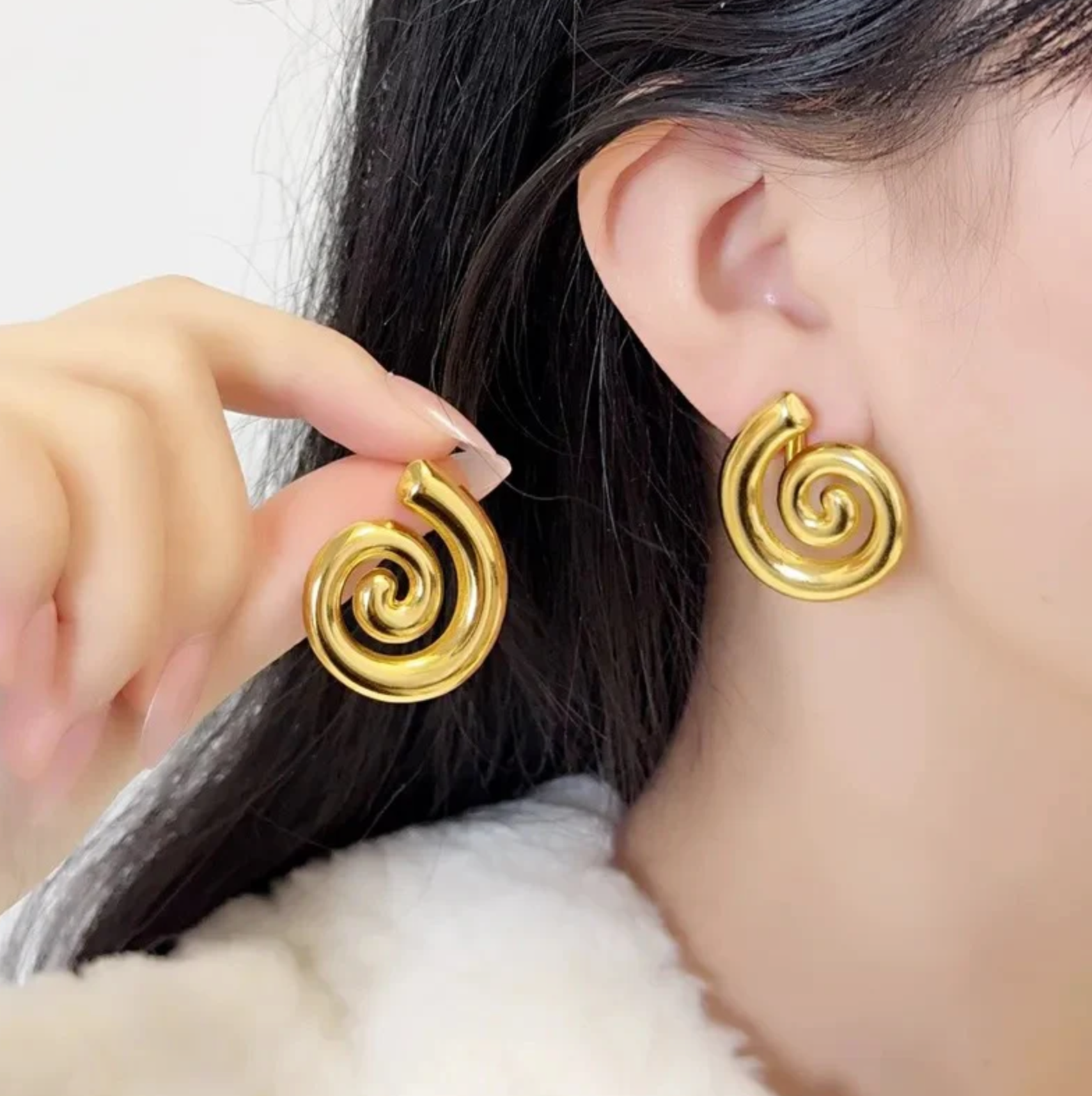 Spiral Chunky Earrings