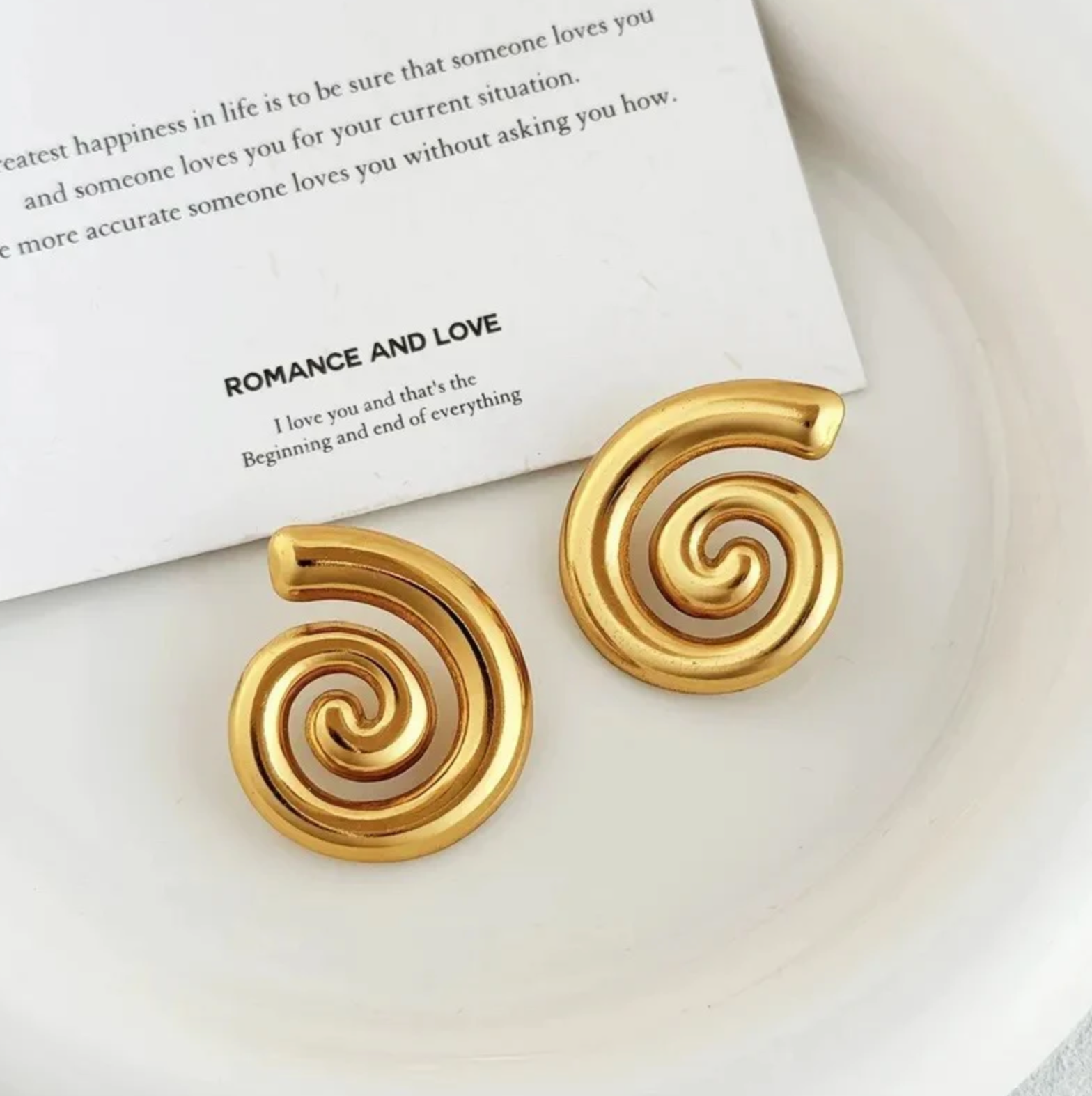 Spiral Chunky Earrings