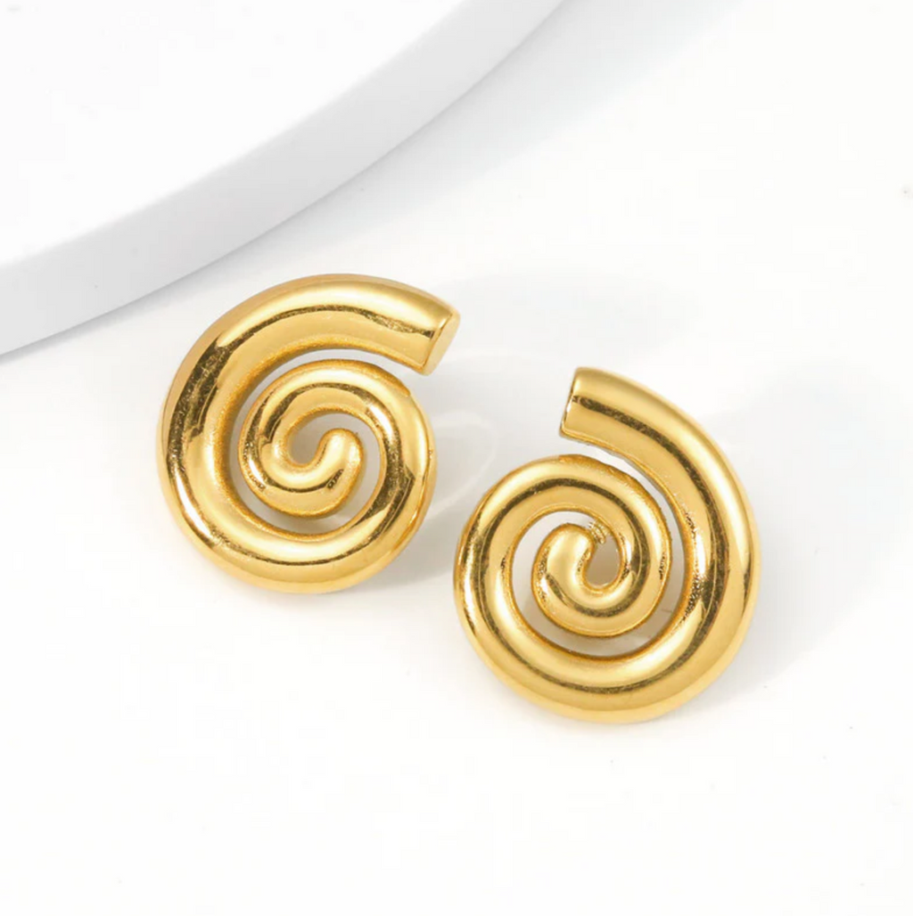 Spiral Chunky Earrings