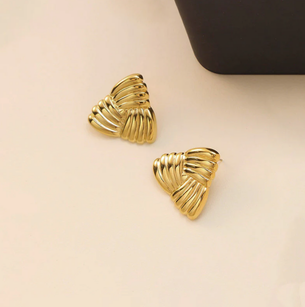 Triangular Stud Earrings