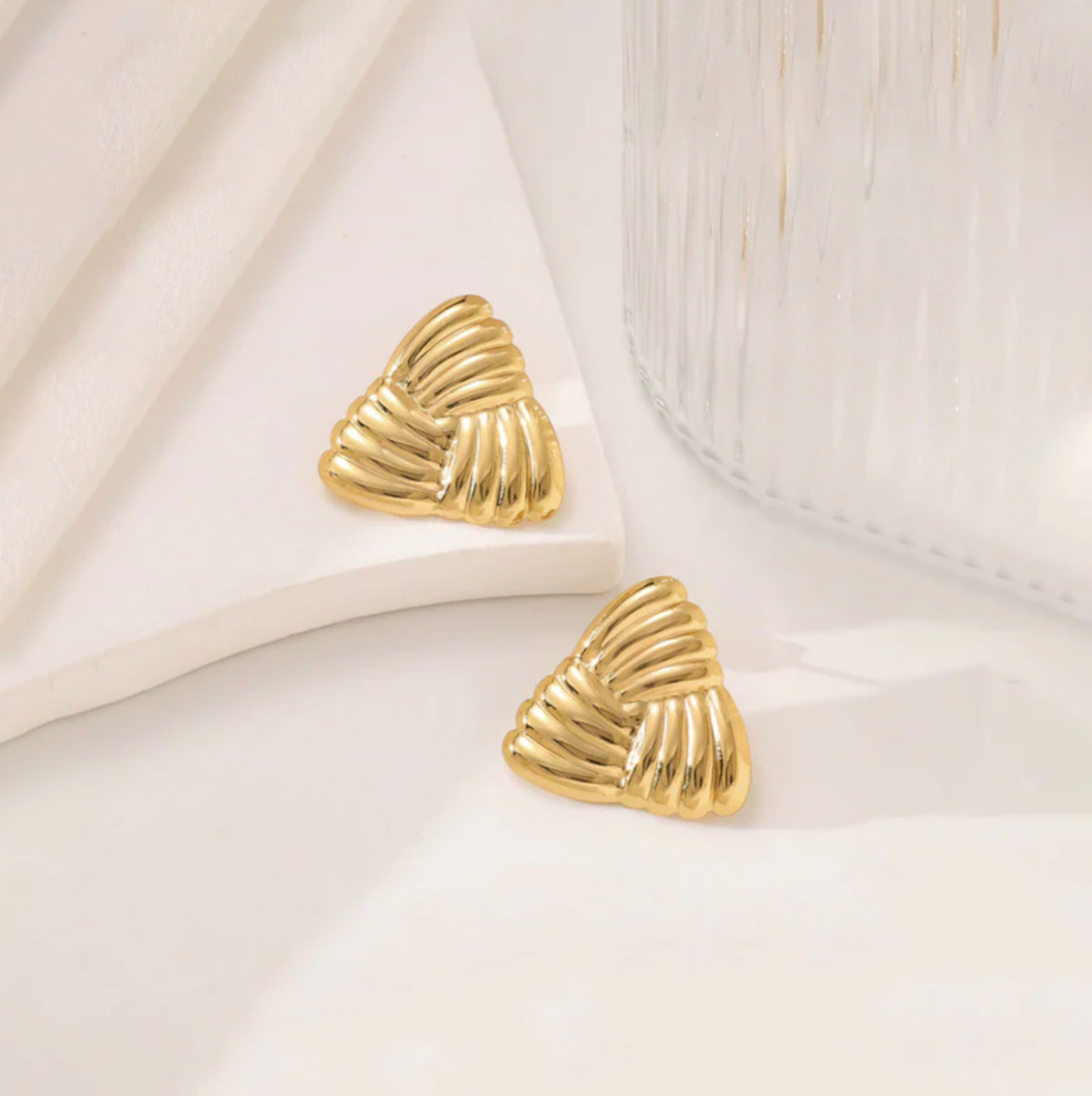 Triangular Stud Earrings