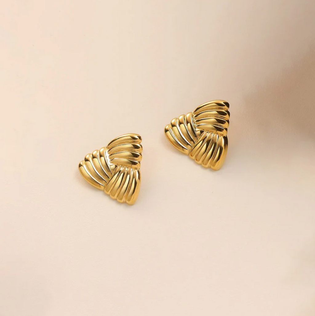Triangular Stud Earrings