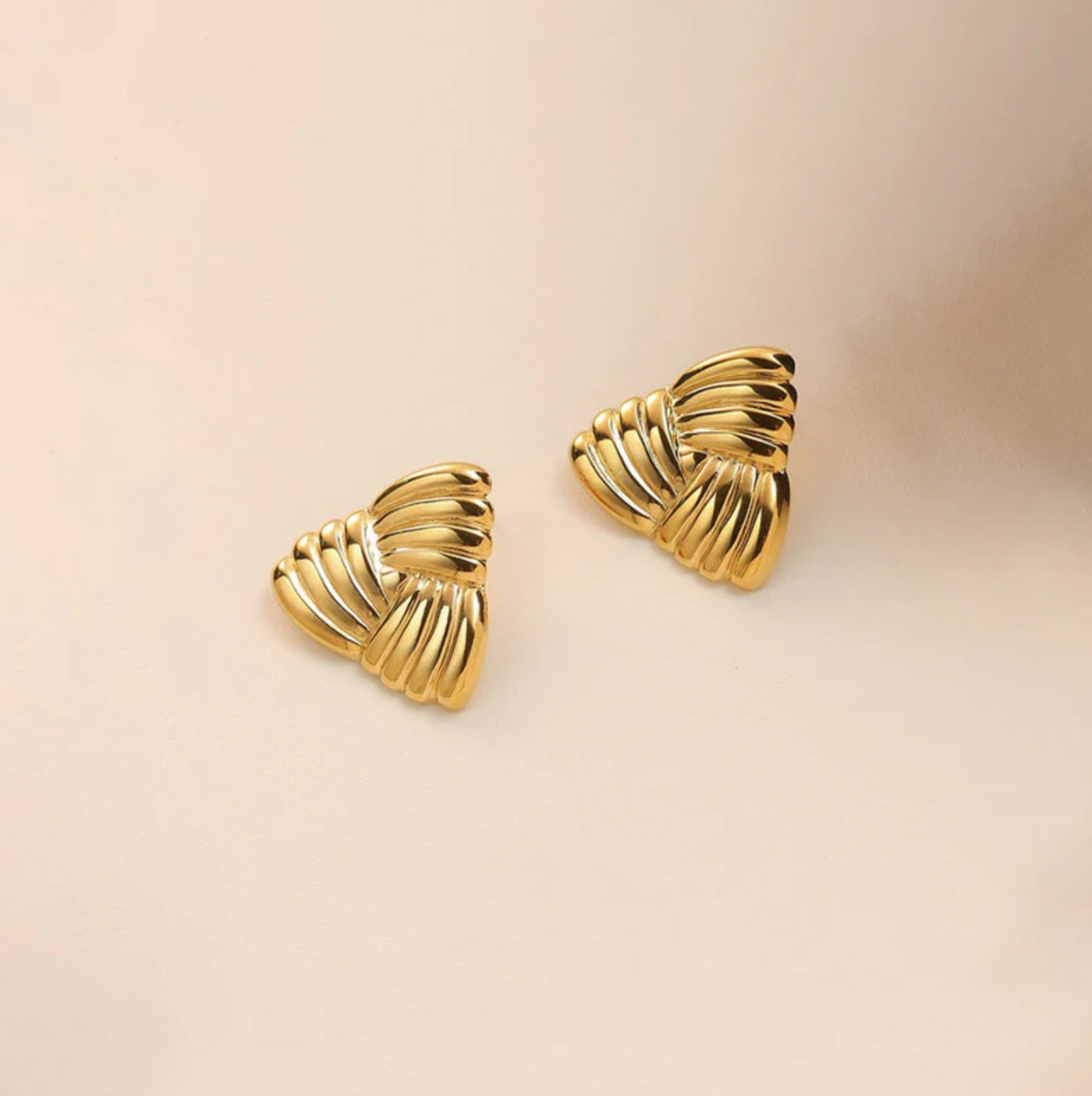 Triangular Stud Earrings