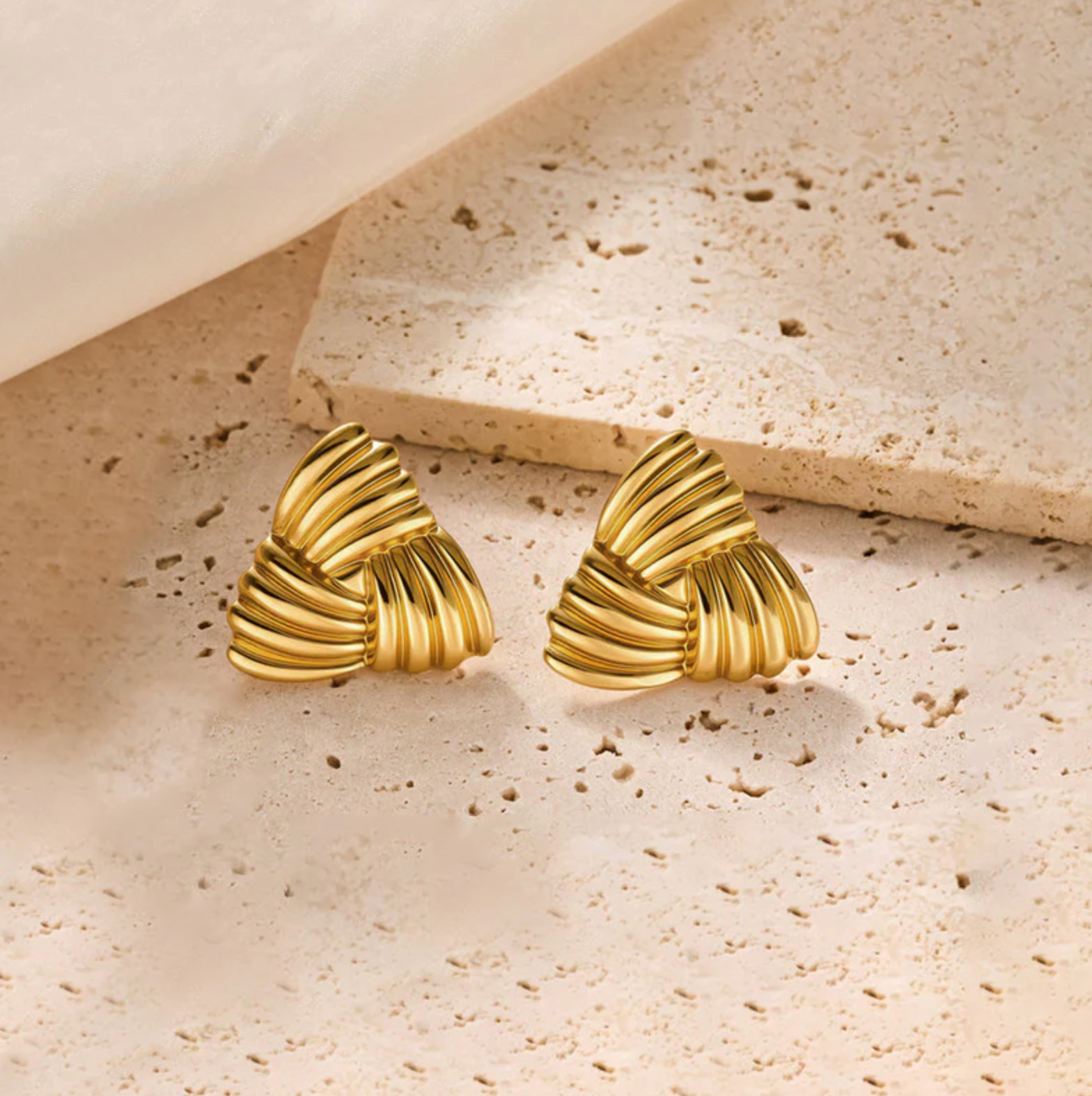 Triangular Stud Earrings