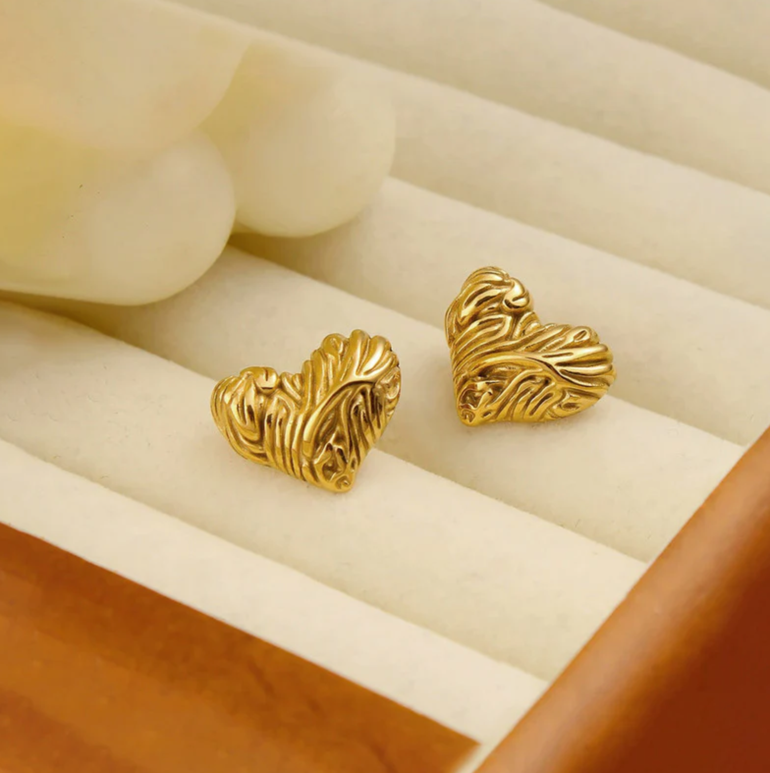Heart Themed Stud Earrings