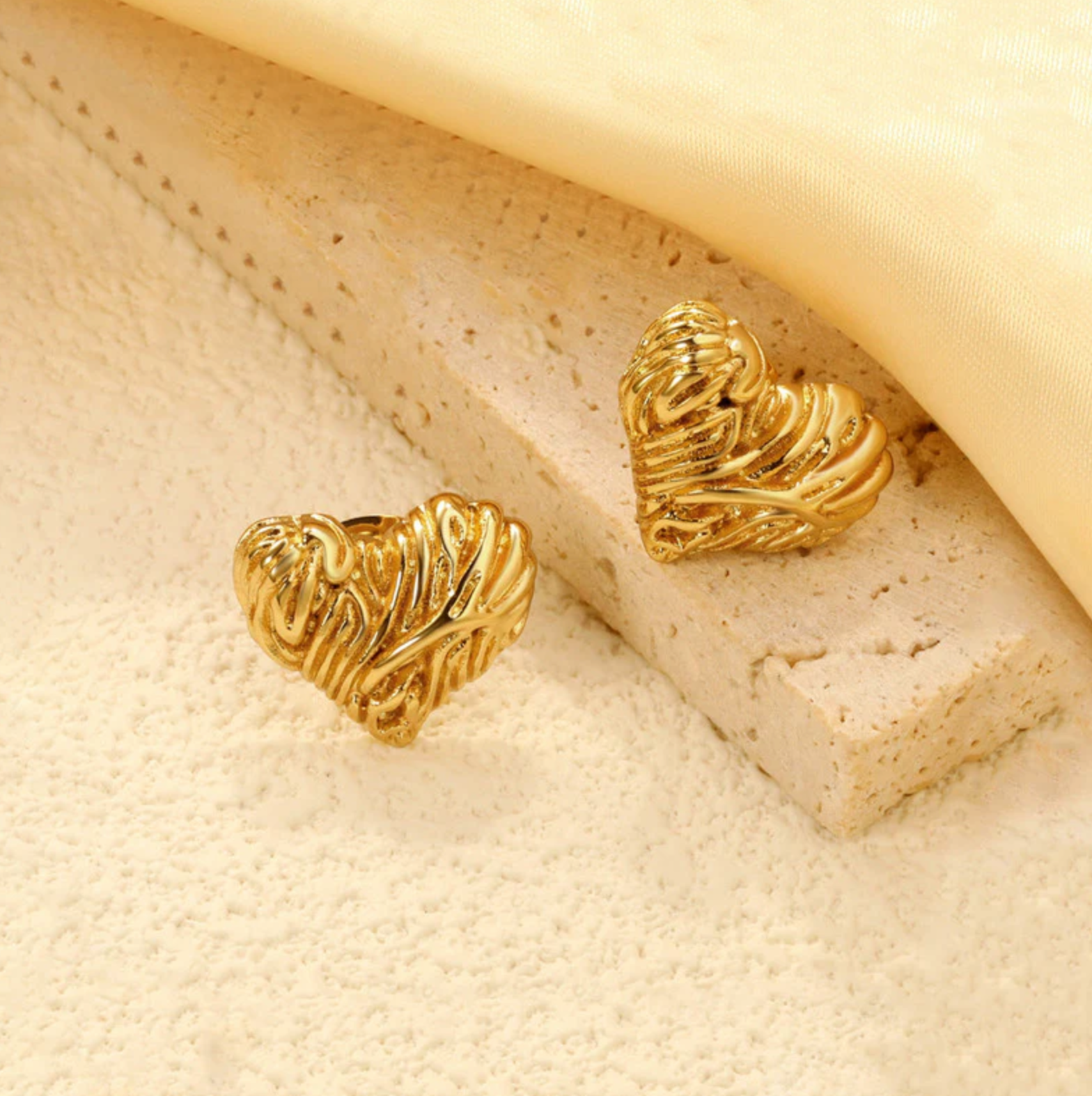Heart Themed Stud Earrings