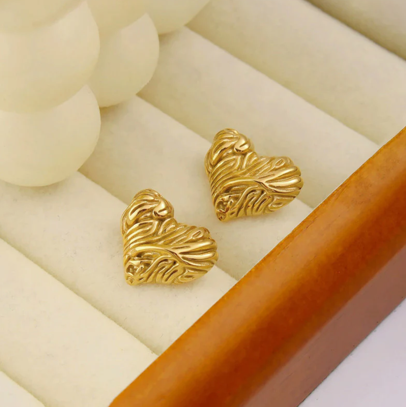 Heart Themed Stud Earrings