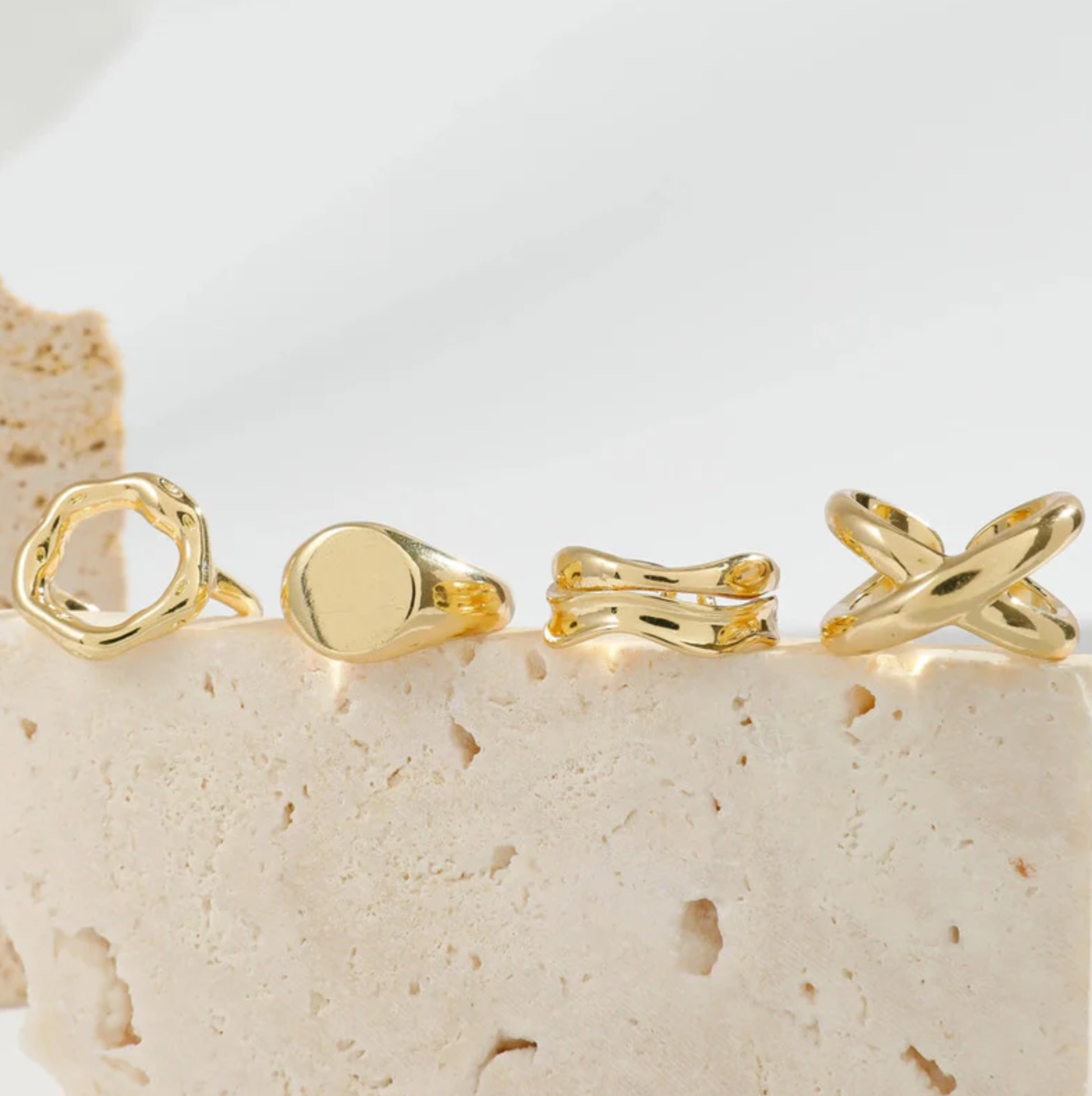 Set of 6 Stackable Finger Rings