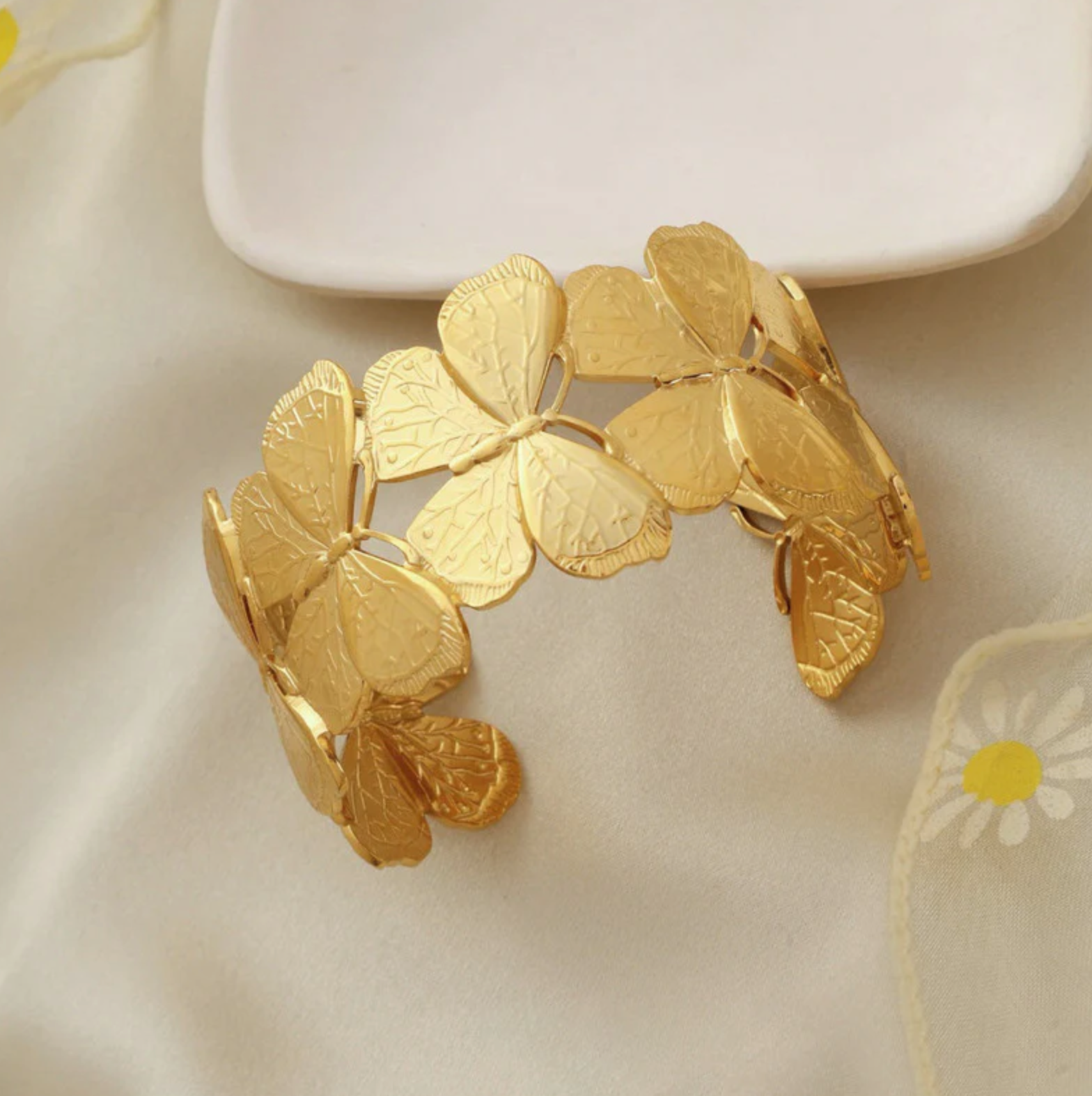 Butterfly Themed Cuff Bracelet