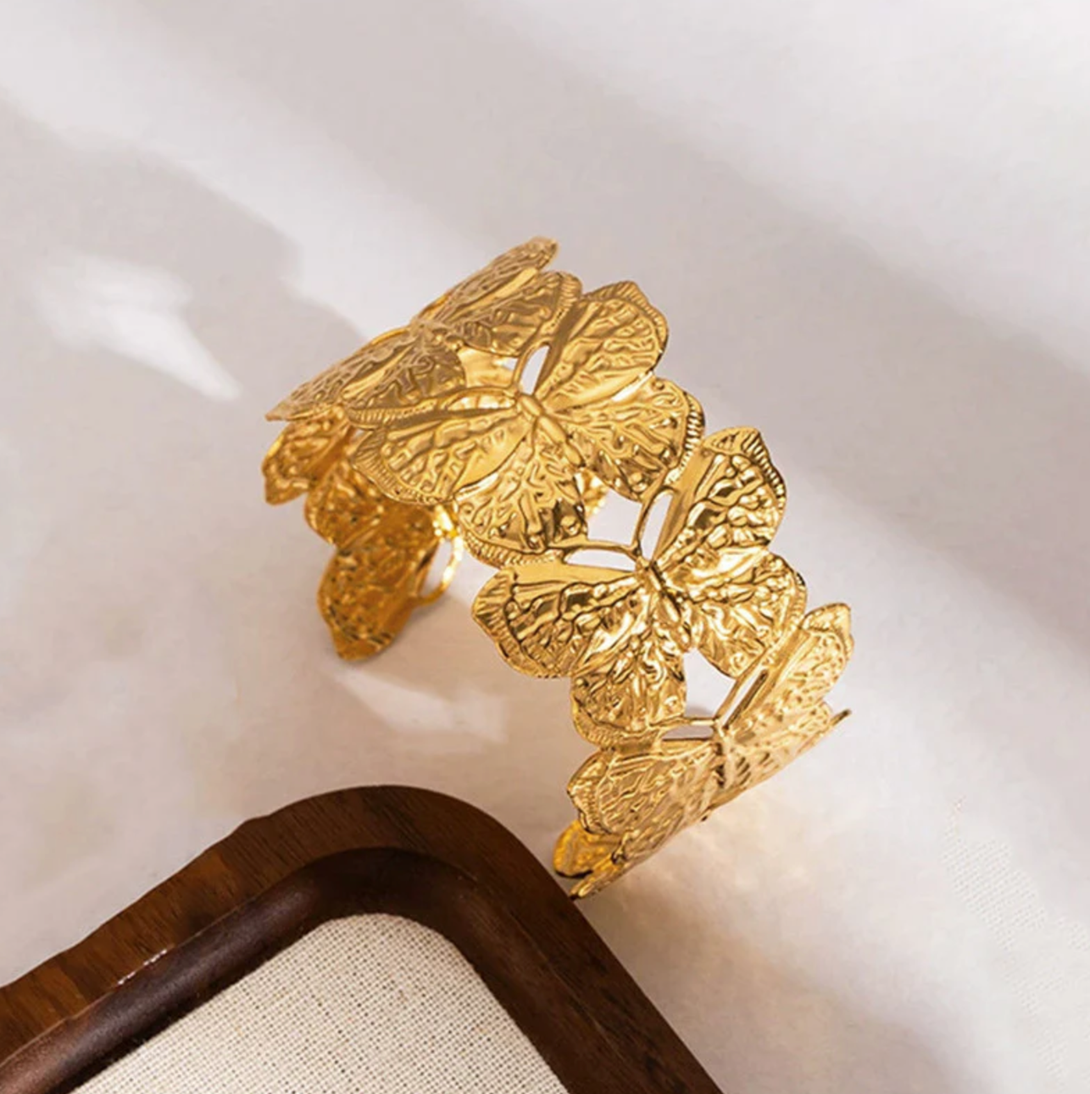 Butterfly Themed Cuff Bracelet