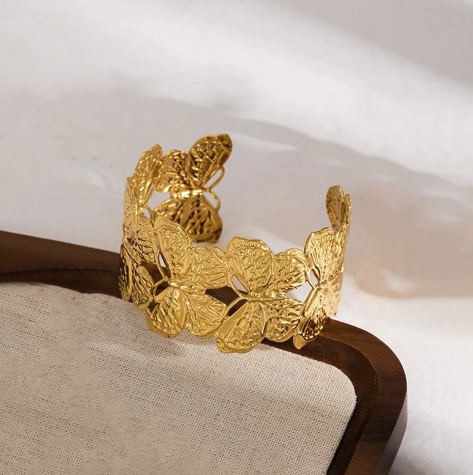 Butterfly Themed Cuff Bracelet